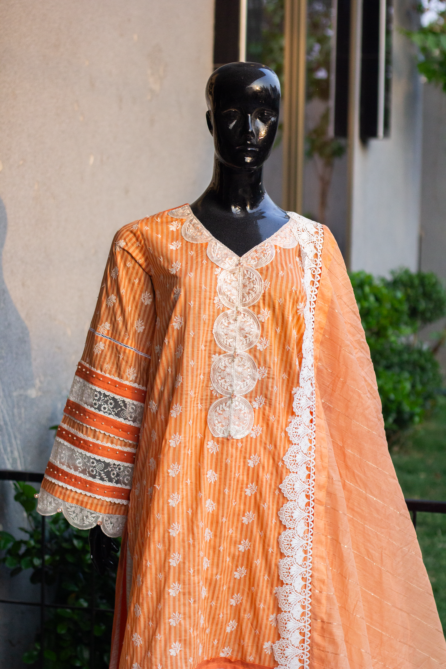 Schiffly Embroidered - 3 Pcs Unstitched (24SS05)