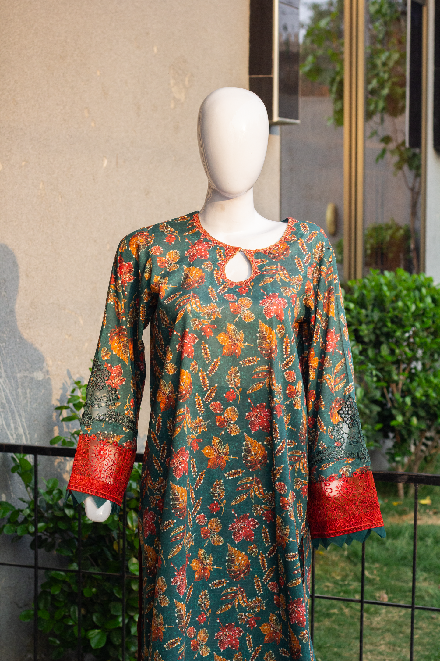 Schiffly CO-ORD - 2 Pcs Unstitched (24SS06)