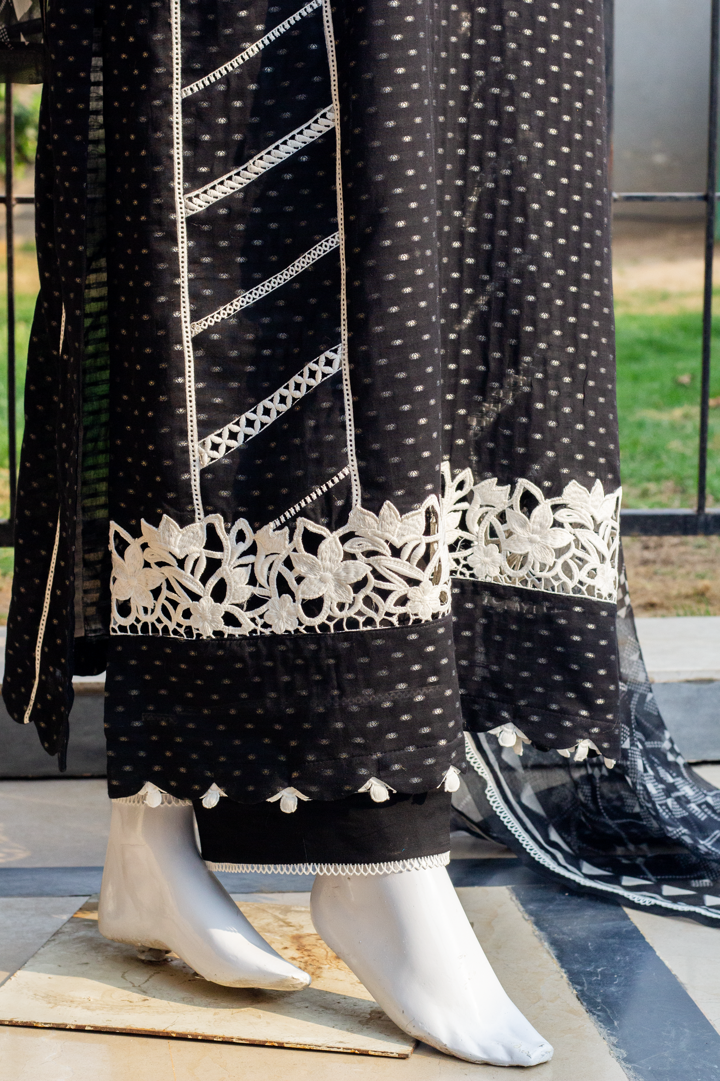 Schiffly Jacquard - 3 Pcs Unstitched (24SS10)