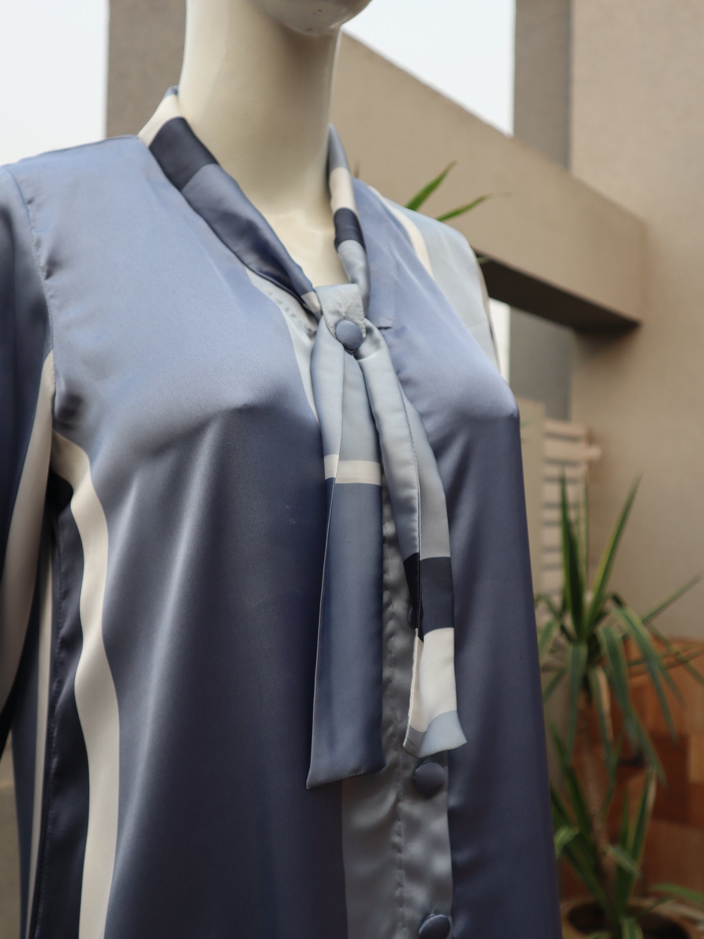 1 Piece Stitched Silk Shirt (24SW47)