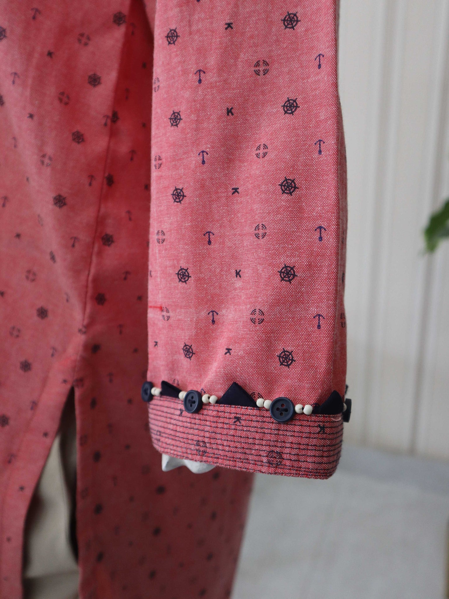 1 Piece Stitched Denim Shirt (24SW58)