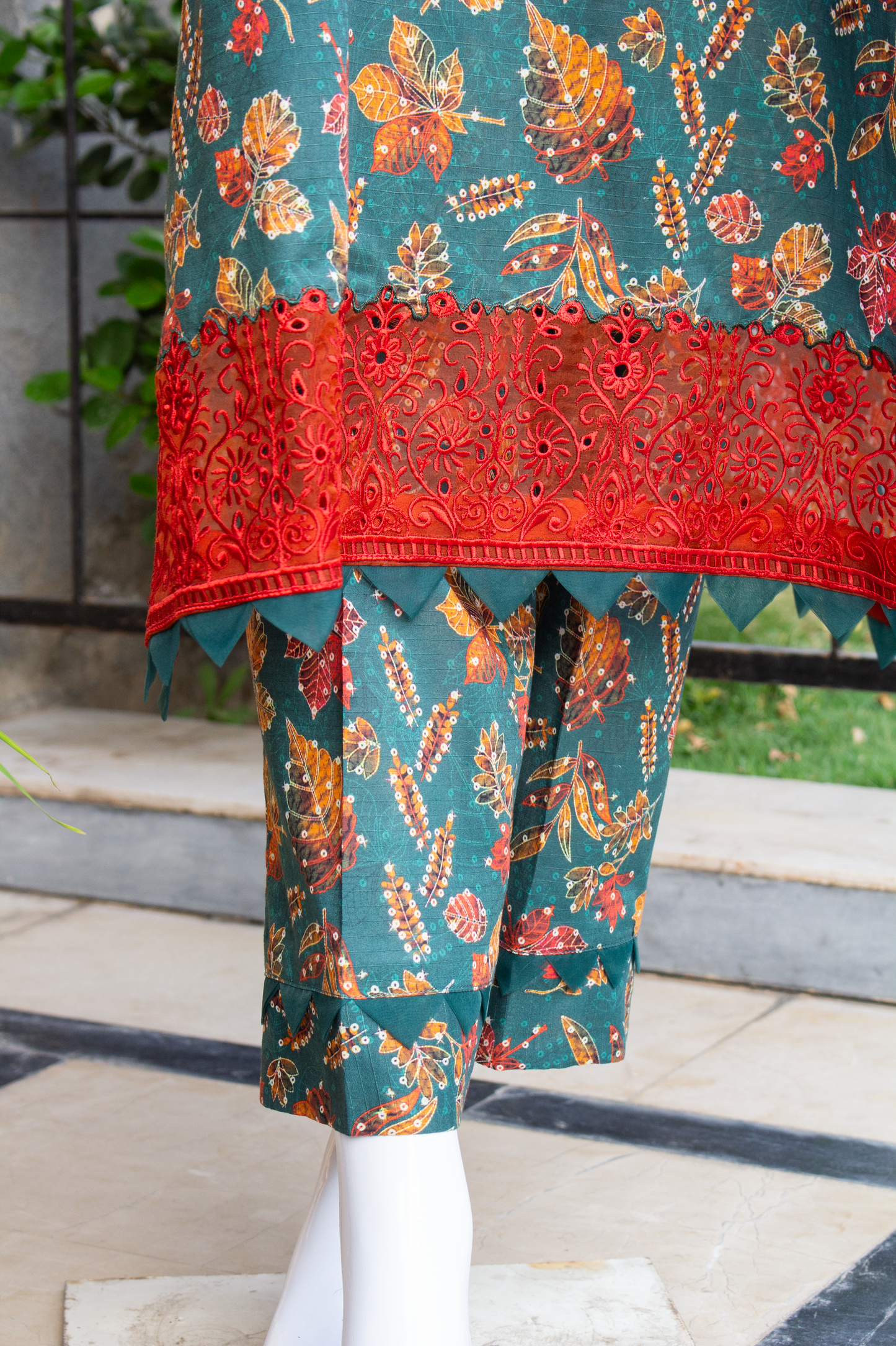 Schiffly CO-ORD - 2 Pcs Unstitched (24SS06)