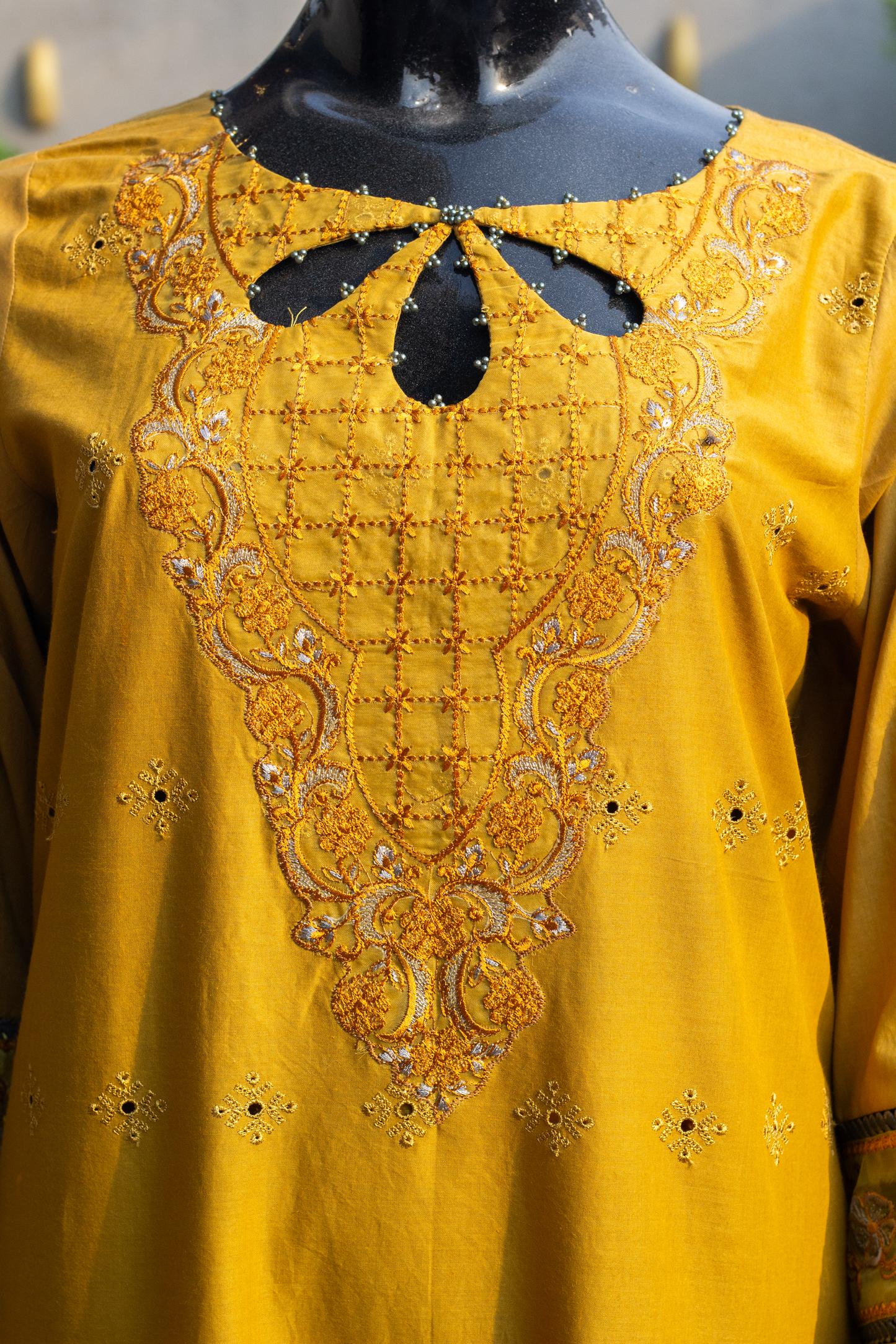 Schiffly Chickenkari - 3 Pcs Unstitched (24SS09)