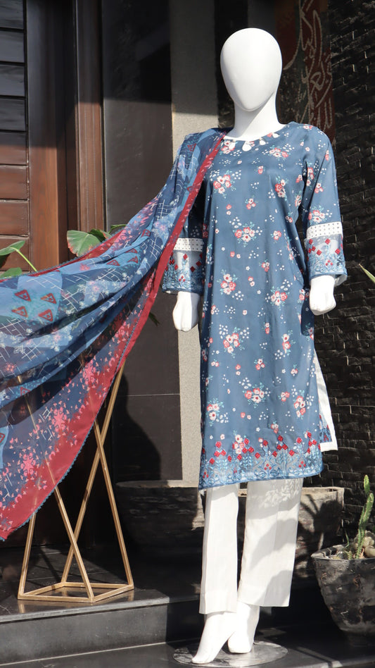 Schiffly Lawn - 3 Pcs Unstitched (24SS15)