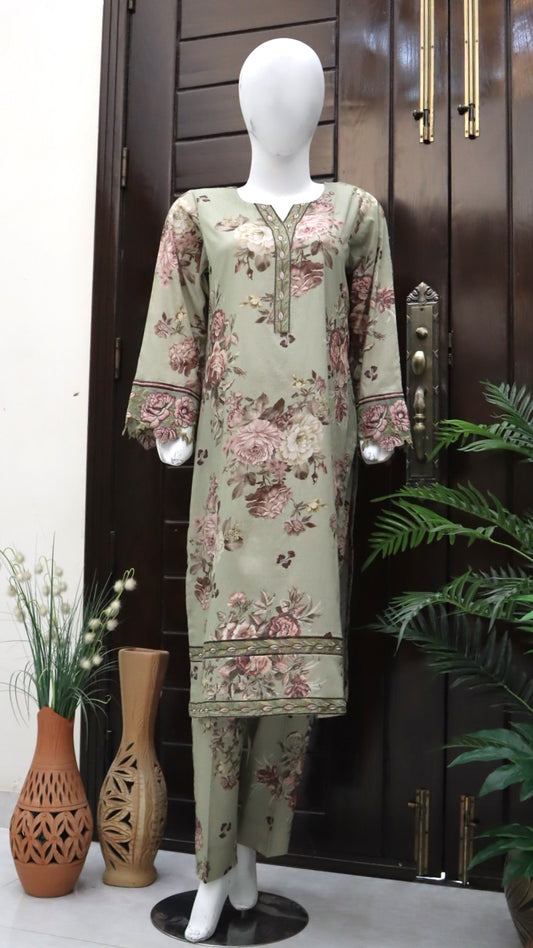 Schiffly Lawn - 2 Pcs Unstitched (24SS17)