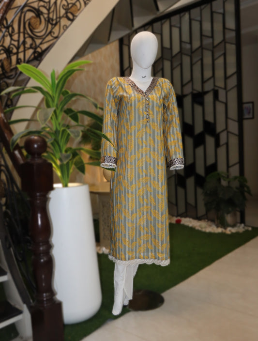 Schiffly Lawn - 2 Pcs Unstitched (24SS20)