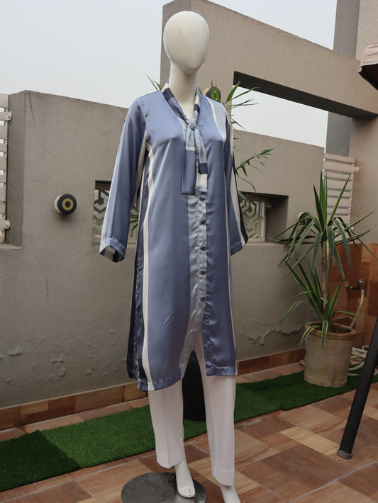 1 Piece Stitched Silk Shirt (24SW47)