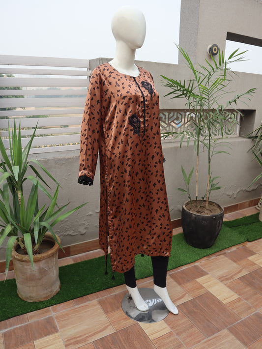 1 Piece Stitched Silk Shirt (24SW46)
