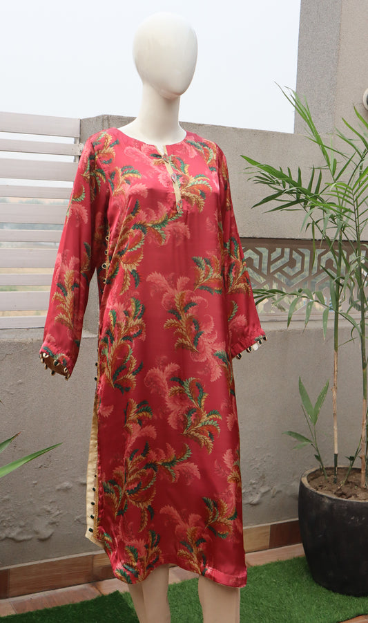 1 Piece Stitched Silk Shirt (24SW45)