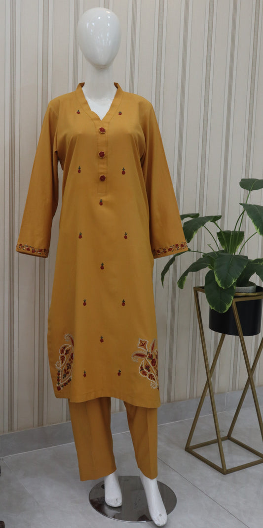 2 Pcs Dhanak Embroideried_ Unstitched (24SW52)